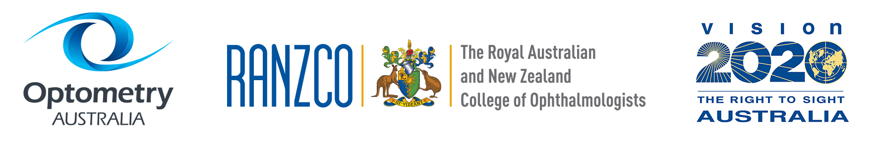 RANZCO, OA, VISION 2020 logos