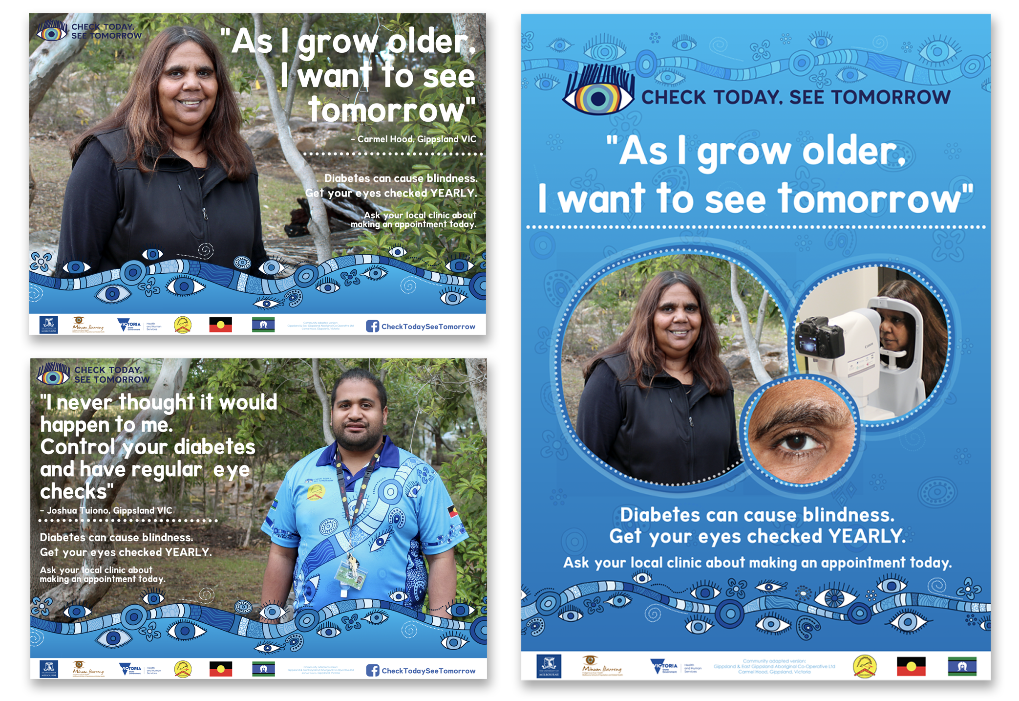 samples of 3x posters for GEGAC